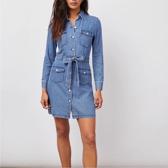 Rails Dresses & Skirts - Rails Ciara Sorrento Denim Dress - Belted - Size Large